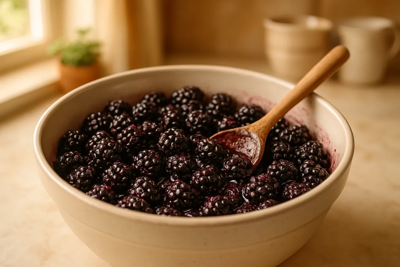 Blackberry Lavender Honey Slab Pie