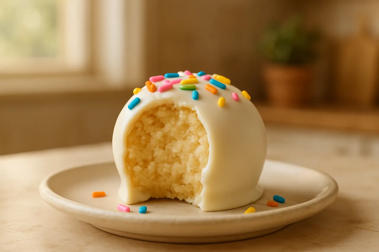 Homemade Birthday Cake Truffles