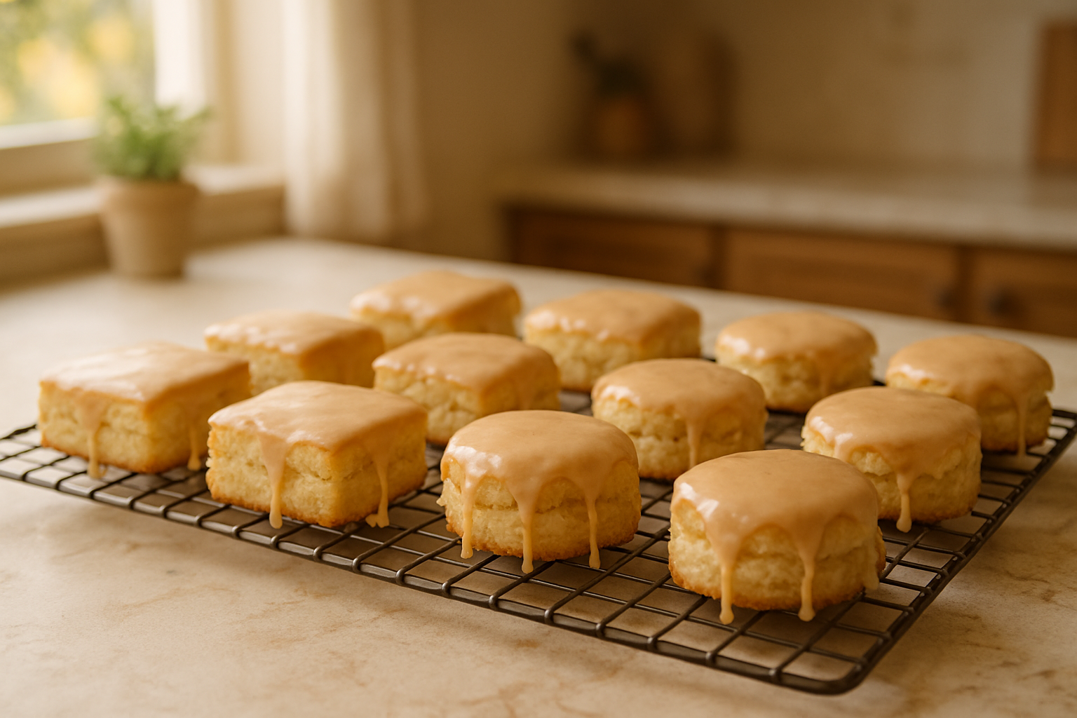 Maple Glazed Biscuits