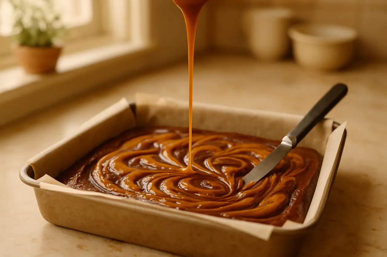 Miso Caramel Brownies