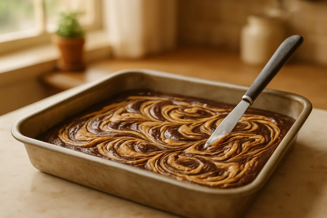 Peanut Butter Swirl Brownies