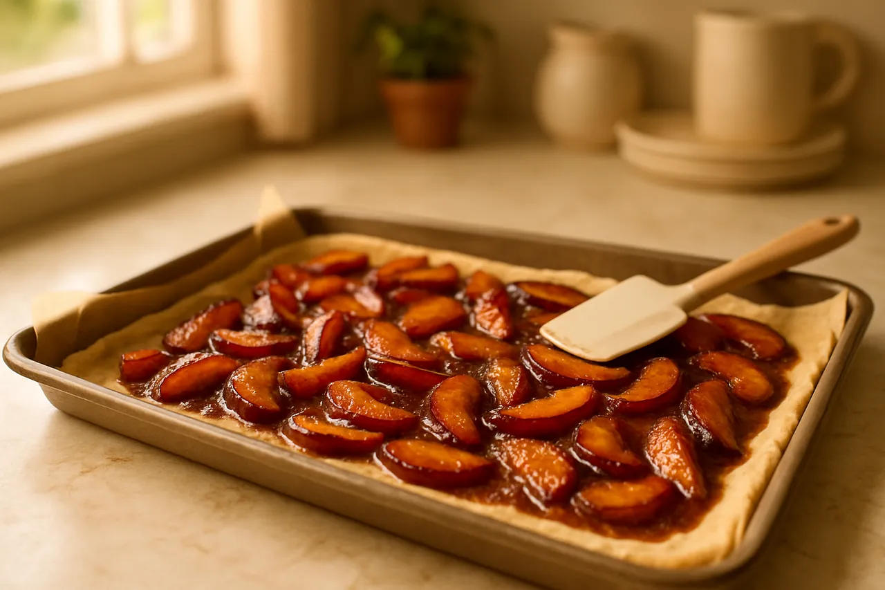 Roasted Plum & Brown Butter Slab Pie