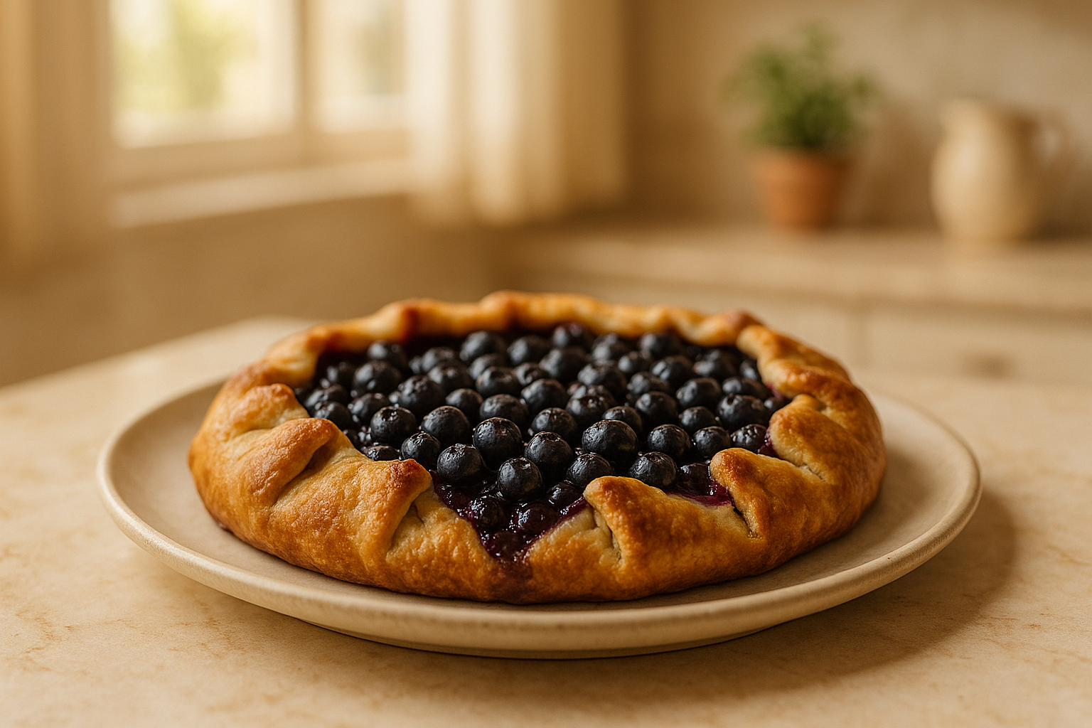 Rustic Blueberry Crostata