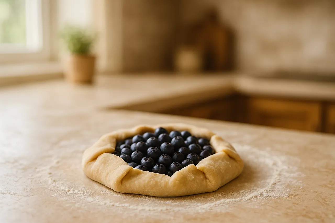 Rustic Blueberry Crostata