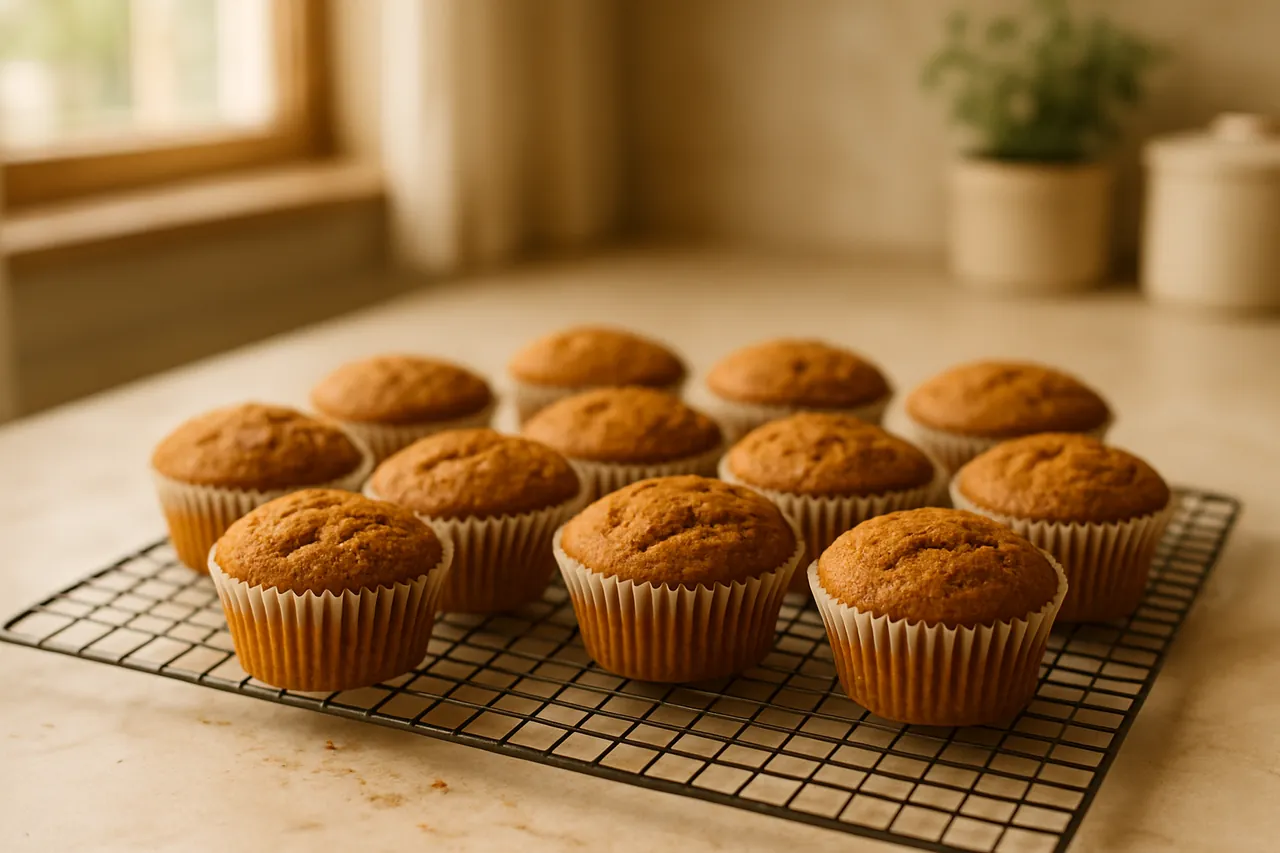 Soft Pumpkin Spice Muffins